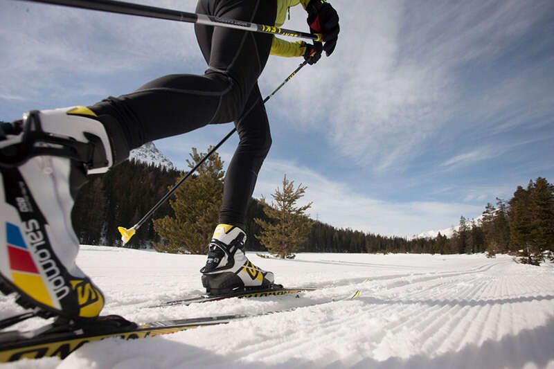 Cross-country skiing on the Mutzkopf in Tyrol