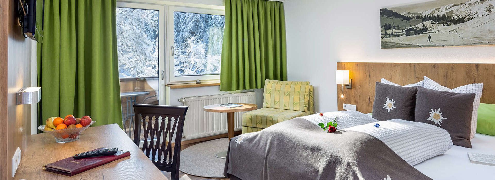 Dreibettzimmer im Hotel Schlossberg