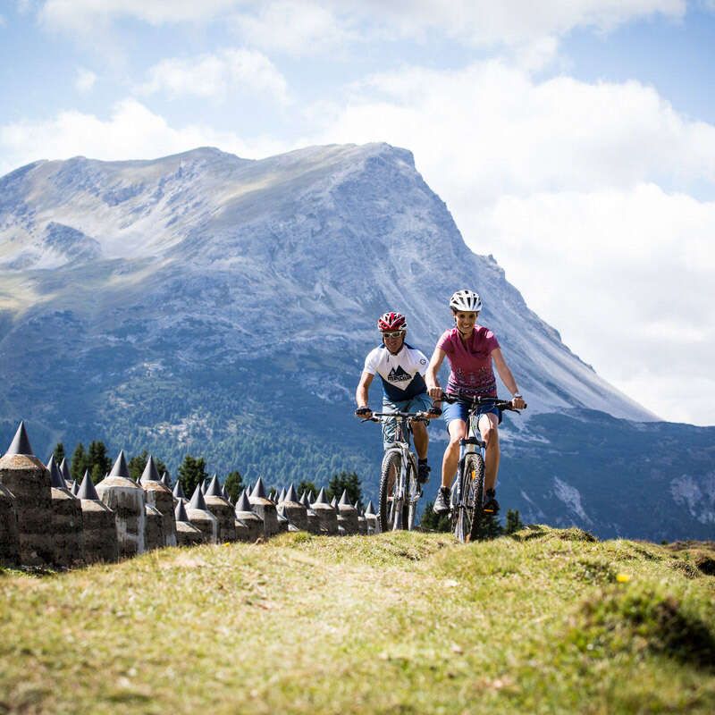   Mountain biking at Plamort