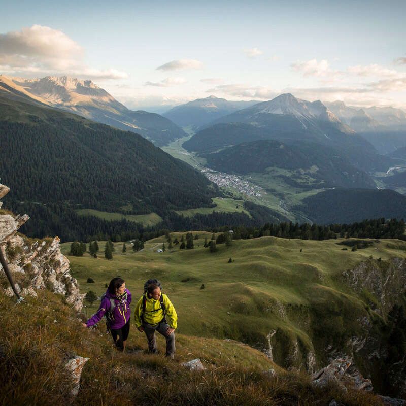   Hiking on the Edelweißsteg in Tyrol